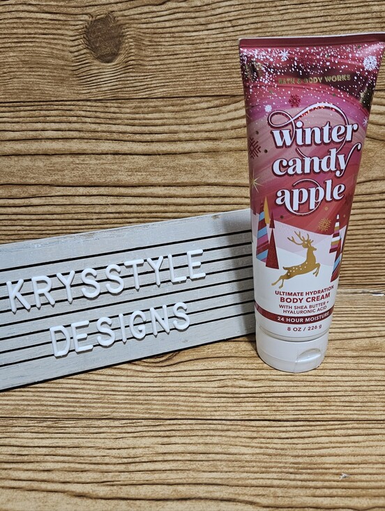 Bath & Body Works Accessories - Bath And Body Works Winder Candy Apple 8oz Body Cream